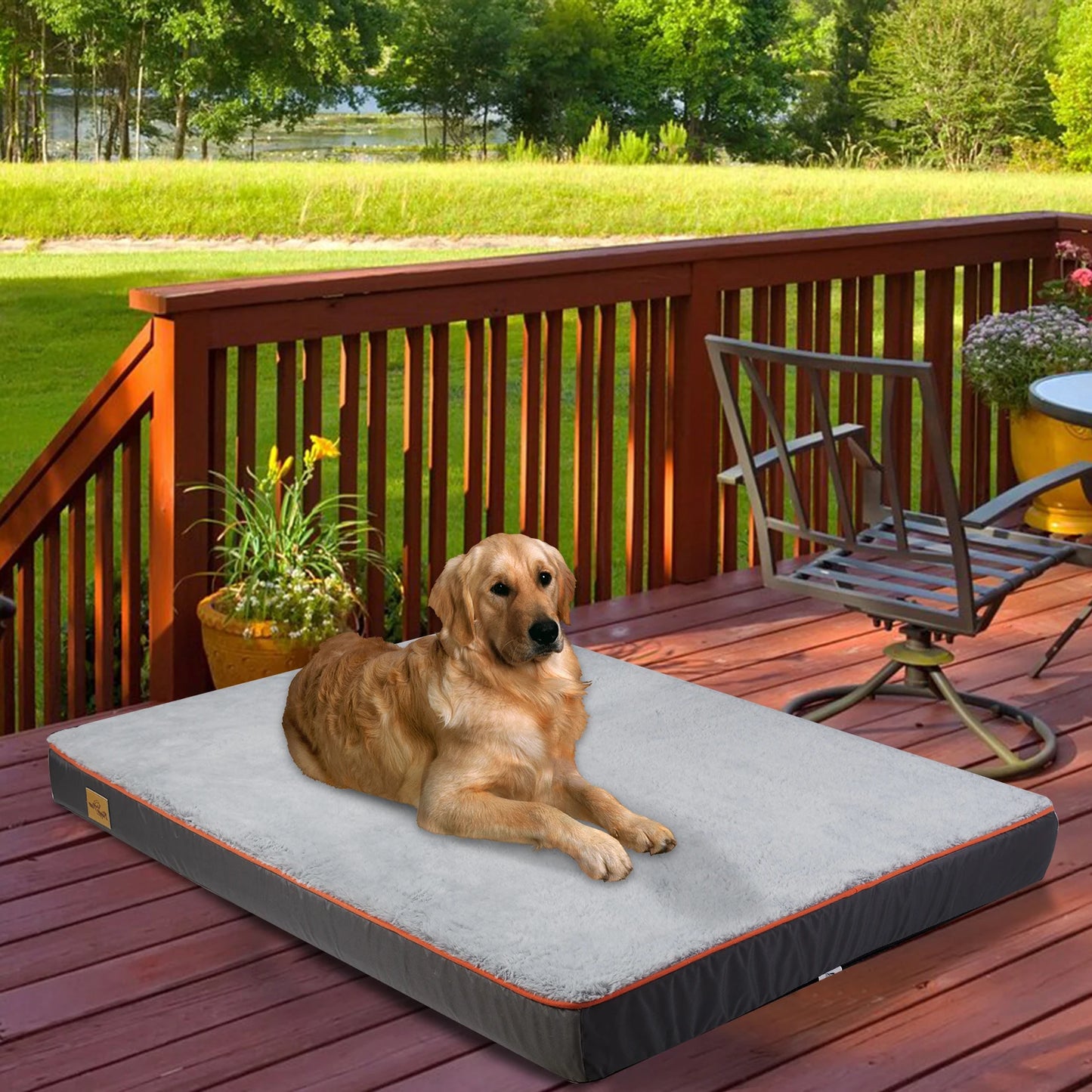 BINGOPAW Orthopedic Dog Bed Waterproof Memory Foam With Removable Cover