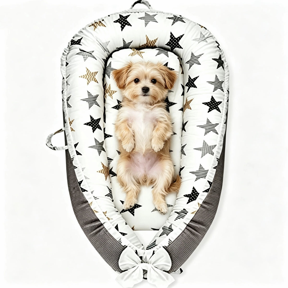 Reversible Memory Foam Pet Bed With Washable Cotton Cover