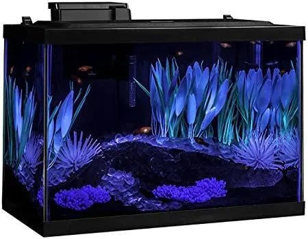 Aquarium Kit With LED Lighting Decor For Freshwater Fish