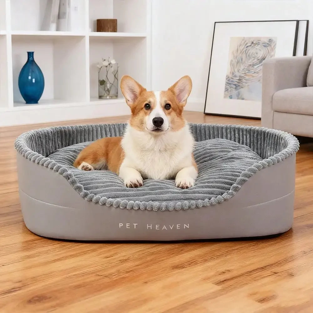 Machine Washable Soft Cozy Pet Bed For Dogs And Cats