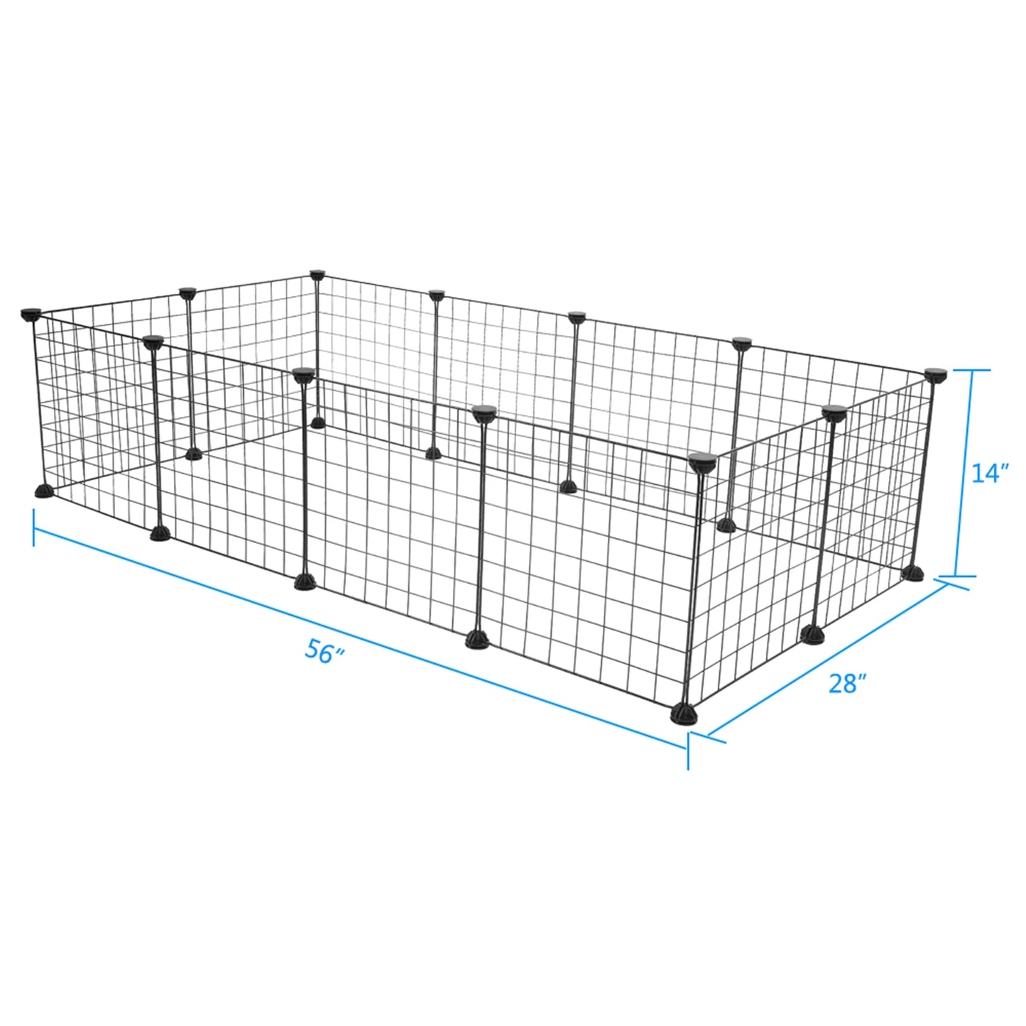 Portable Metal Wire Pet Playpen For Small Animals Guinea Pigs Rabbits