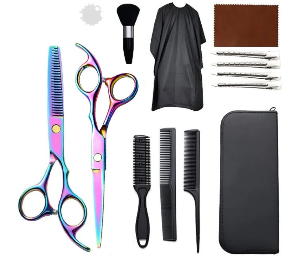 Stainless Steel Hair Cutting Scissors Set For Barbershop DIY
