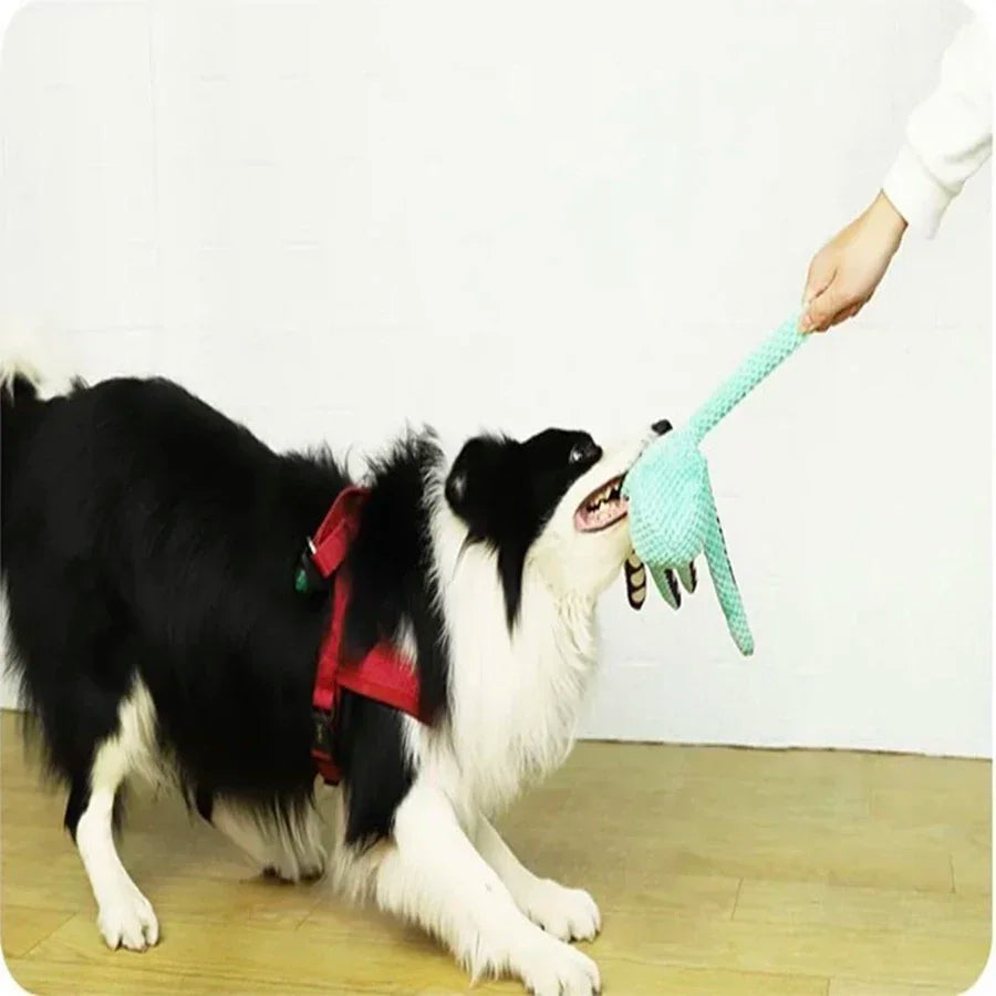 Pet Plush Octopus Dog Toy Non Electric Interactive Toy