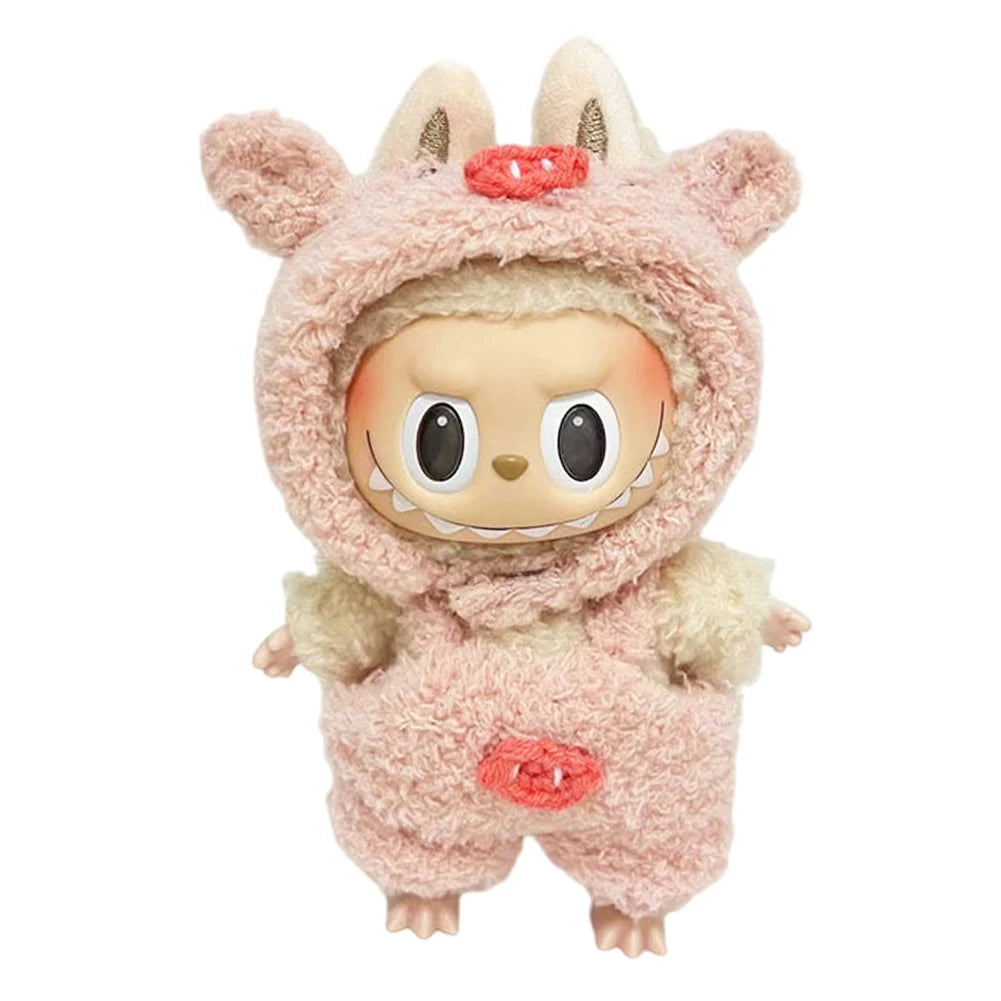 NONECN Labubu Doll Clothes Set Sweater Hat Accessories