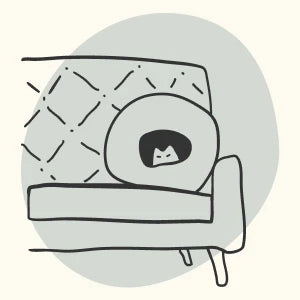 Cat Cave Premium Felt Cat Bed Indoor Cats Merino Wool