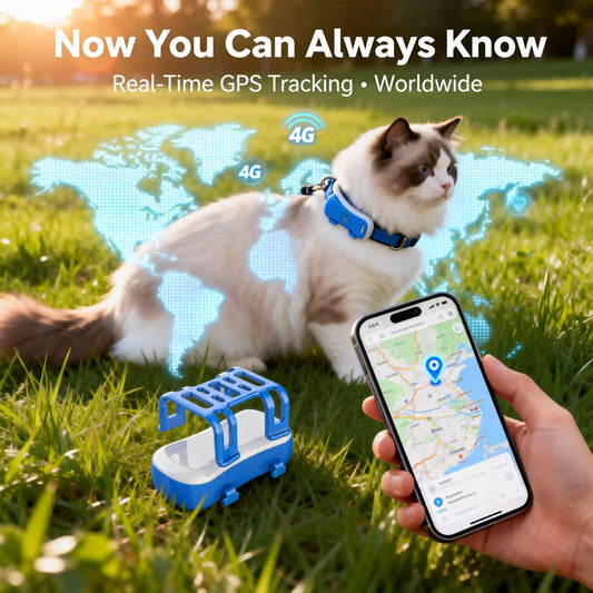 WANWAYTECH 4G GPS Pet Tracker Real-Time Locator Cats And Dogs