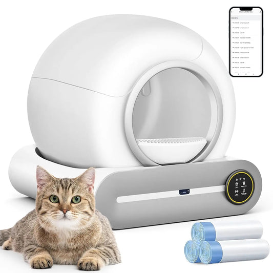 Self Cleaning Cat Litter Box Automatic Robot for Multiple Cats