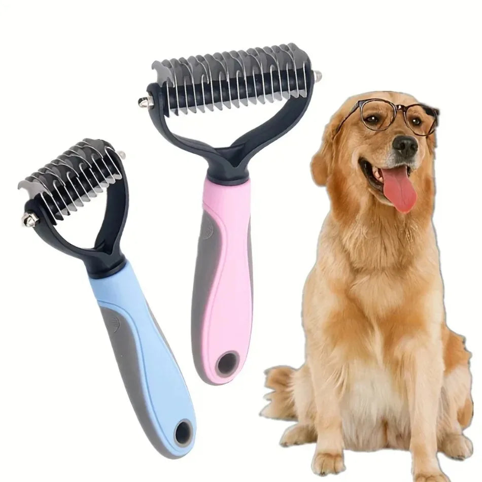 Double Sided Stainless Steel Pet Grooming Brush Hair Remover Comb