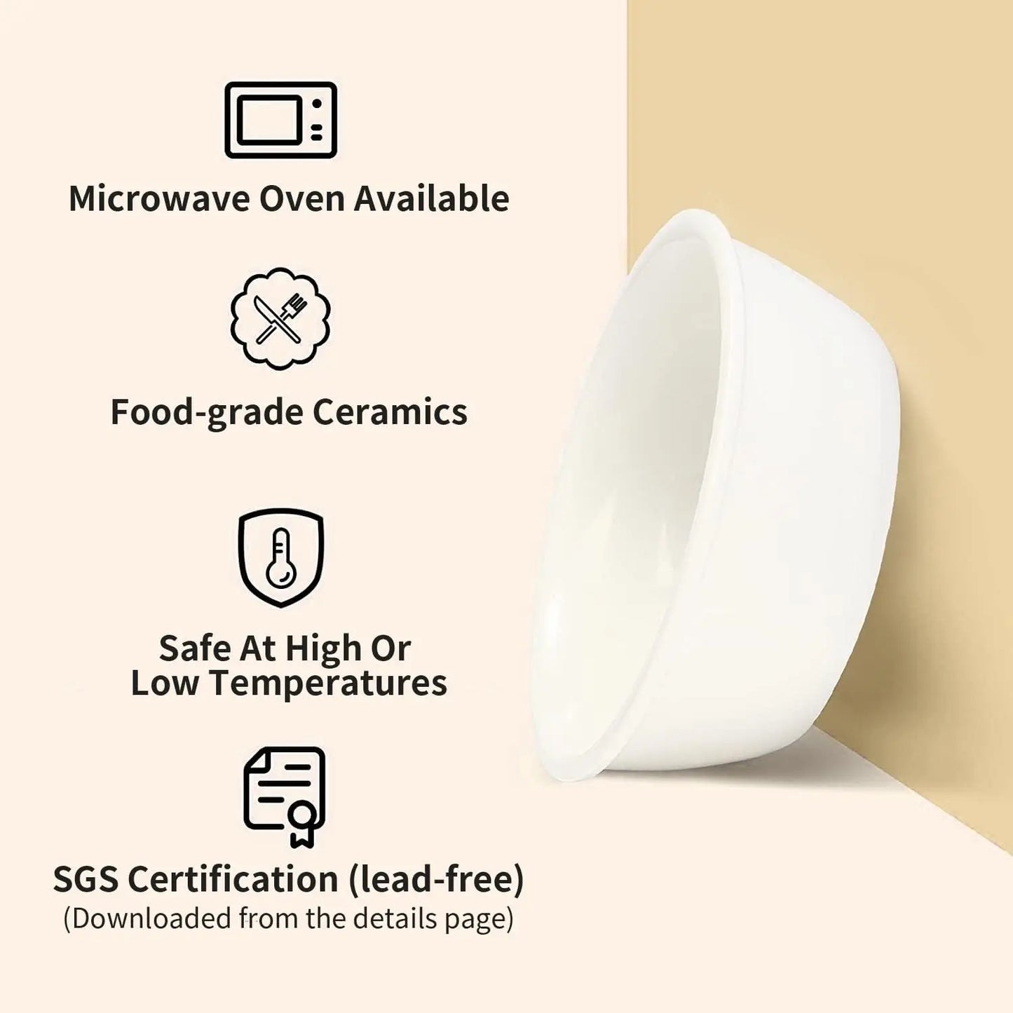 Elevated Ceramic Pet Bowls With Bamboo Stand 15 Degree Tilt