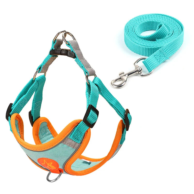 Nylon Reflective Dog Harness Vest Soft Mesh Breathable