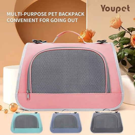 Portable Pet Carrier Handbag for Cats and Dogs Shoulder Bag