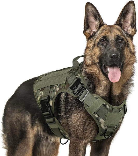 Tactical Dog Harness No Pull Vest For Training And Walking With Handle