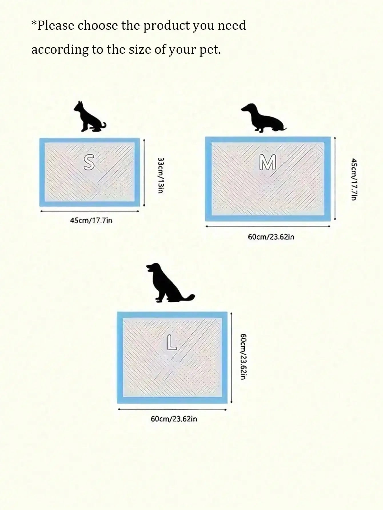 Pet Pee Pad Training Diapers 100 Pcs Thickening for Dogs