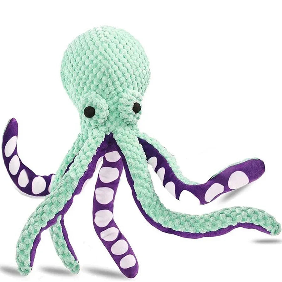 Pet Plush Octopus Dog Toy Non Electric Interactive Toy