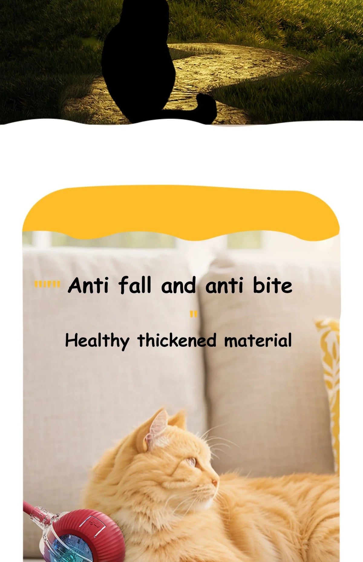 Automatic Rechargeable Rolling Ball Interactive Cat Toy