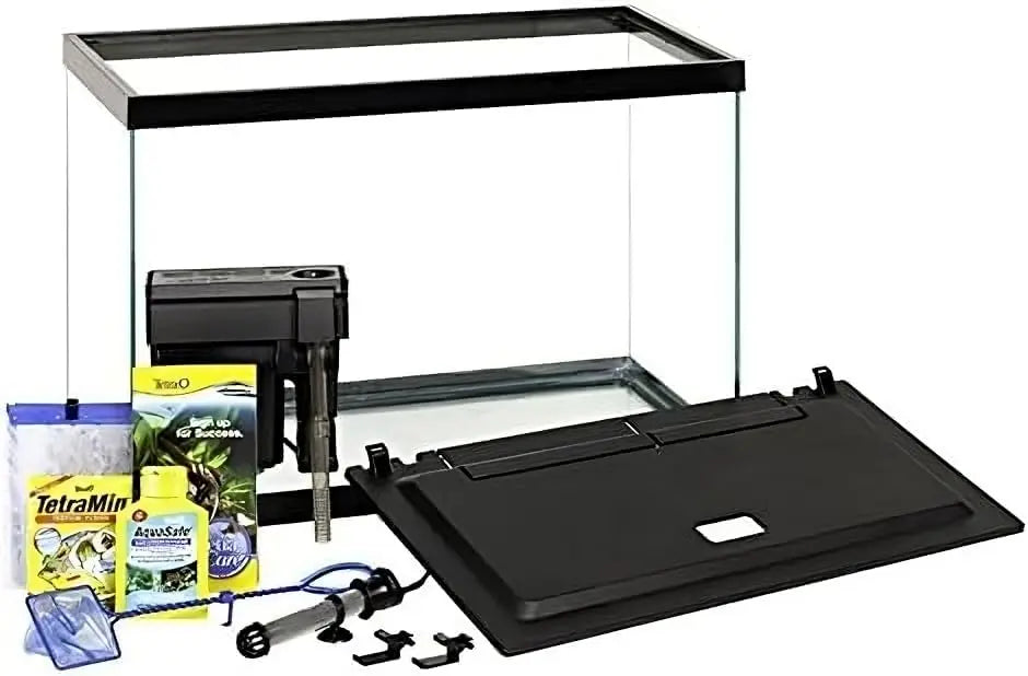 Aquarium Kit With LED Lighting Decor For Freshwater Fish