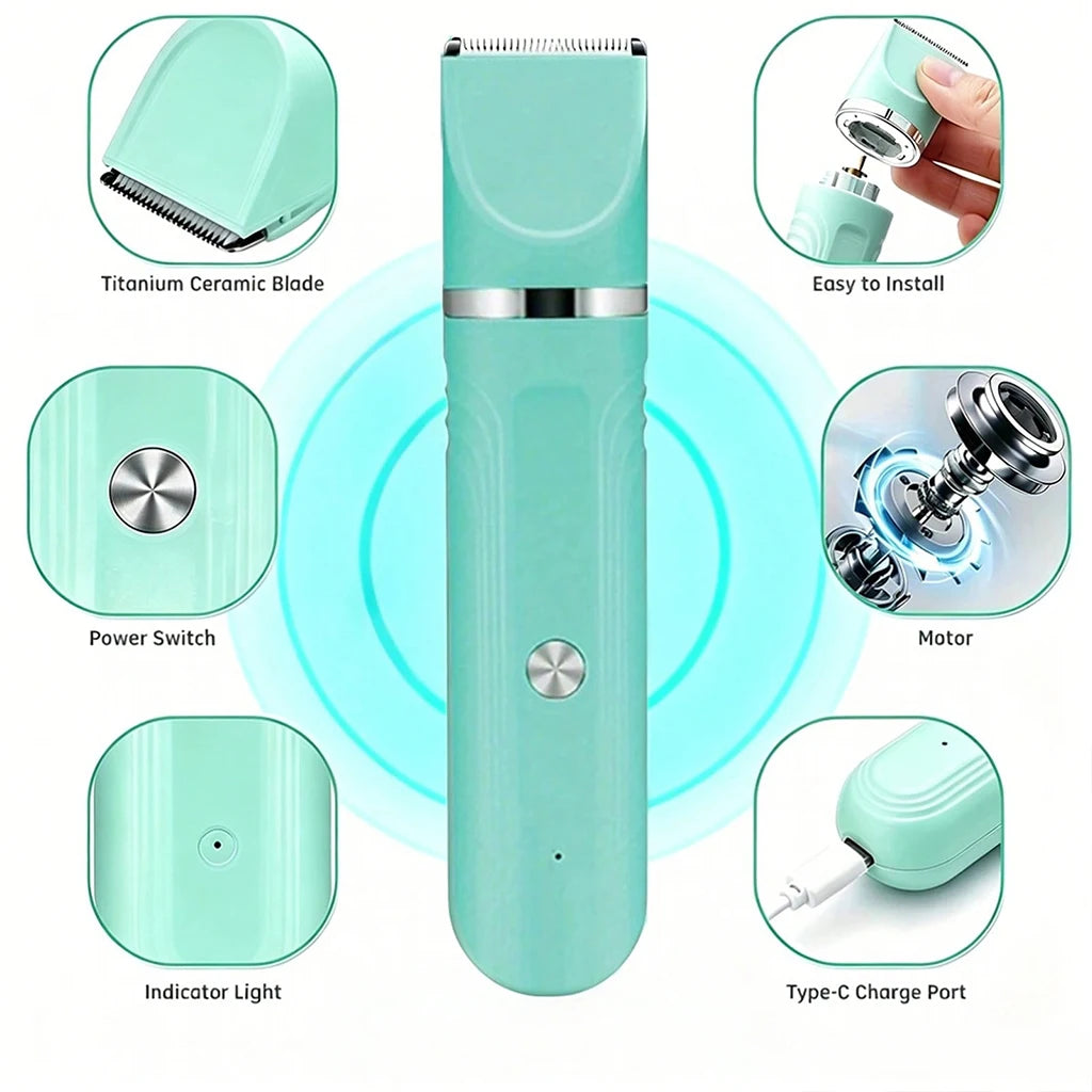 Shuyu 4-In-1 Pet Hair Clipper Cordless Dog Cat Grooming Kit