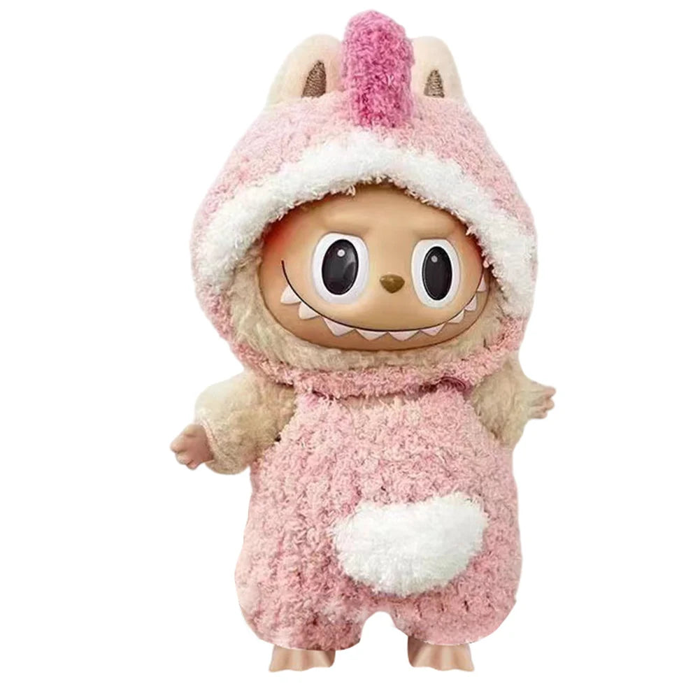 NONECN Labubu Doll Clothes Set Sweater Hat Accessories
