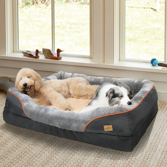 BINGOPAW Dog Bed Removable Washable Cover Anti Allergy Fleece Waterproof