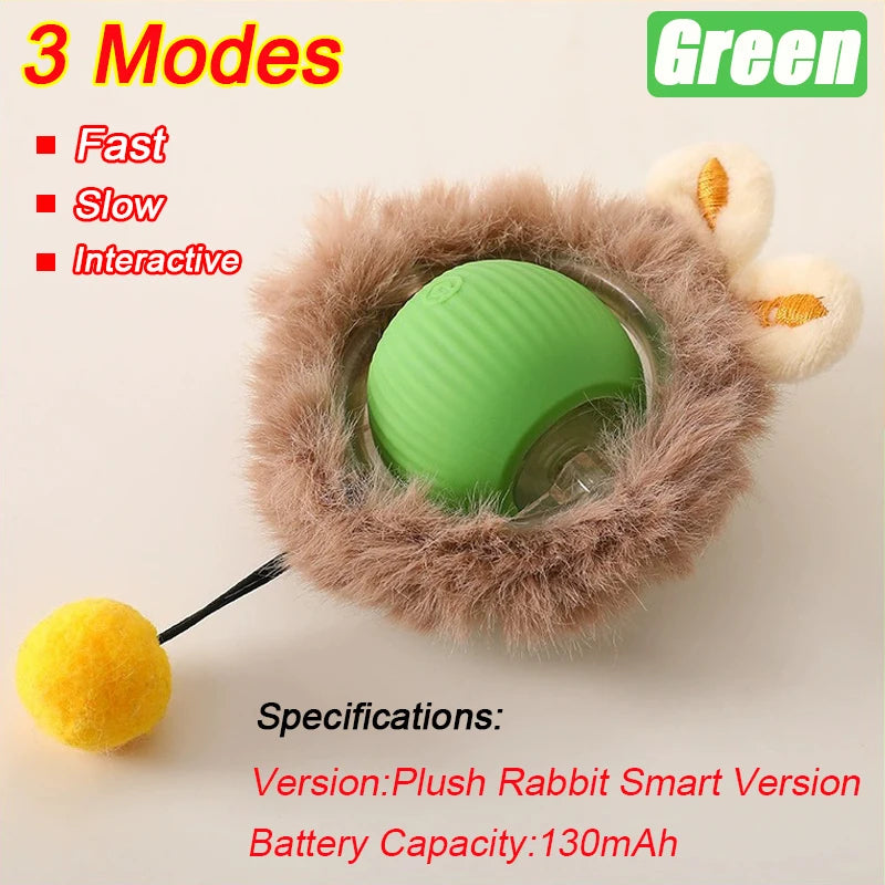 Automatic Rechargeable Rolling Ball Interactive Cat Toy