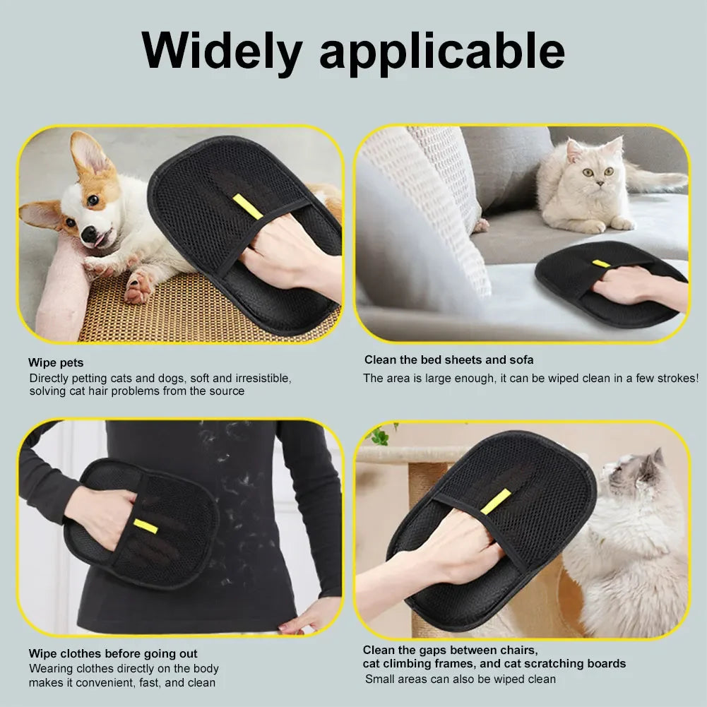 LISM Deshedding Grooming Gloves for Dogs Cats Rabbits