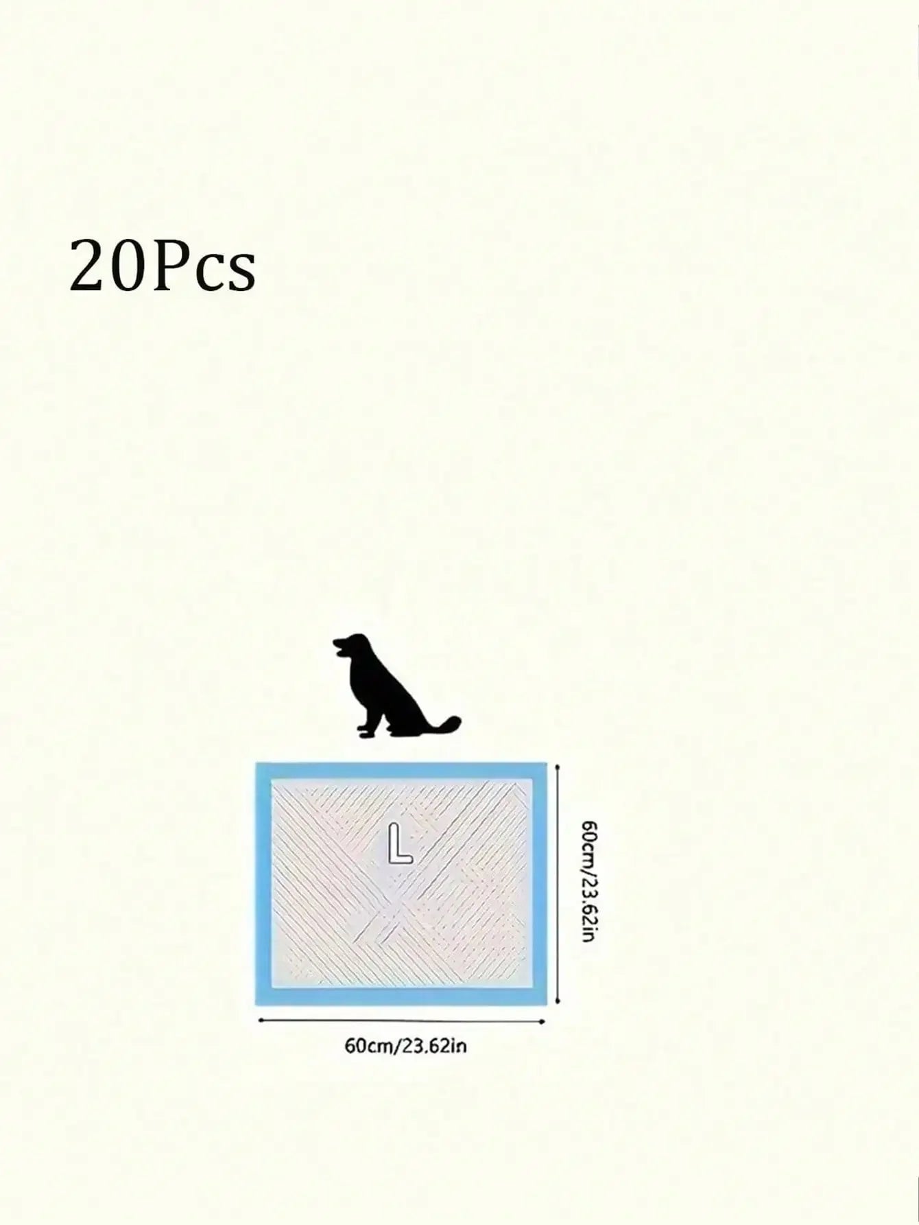 Pet Pee Pad Training Diapers 100 Pcs Thickening for Dogs