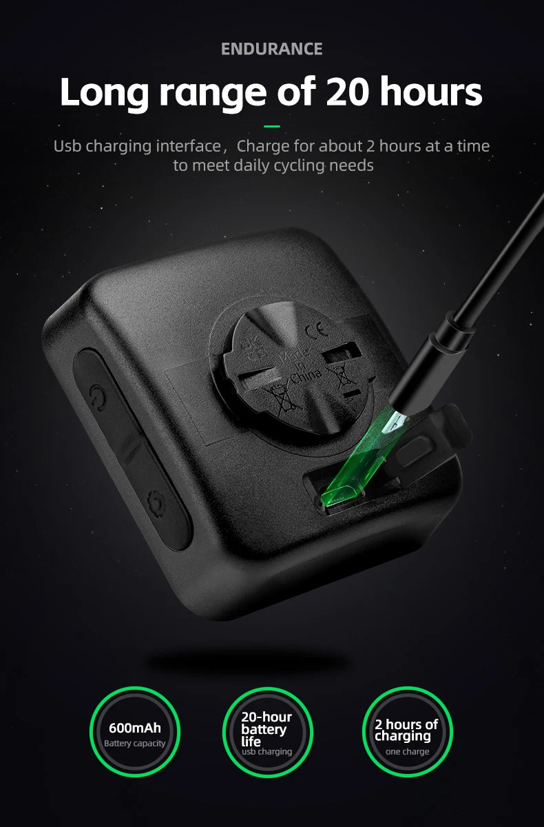 ROCKBROS GPS Bike Computer Speedometer Waterproof Wireless Cycling Odometer