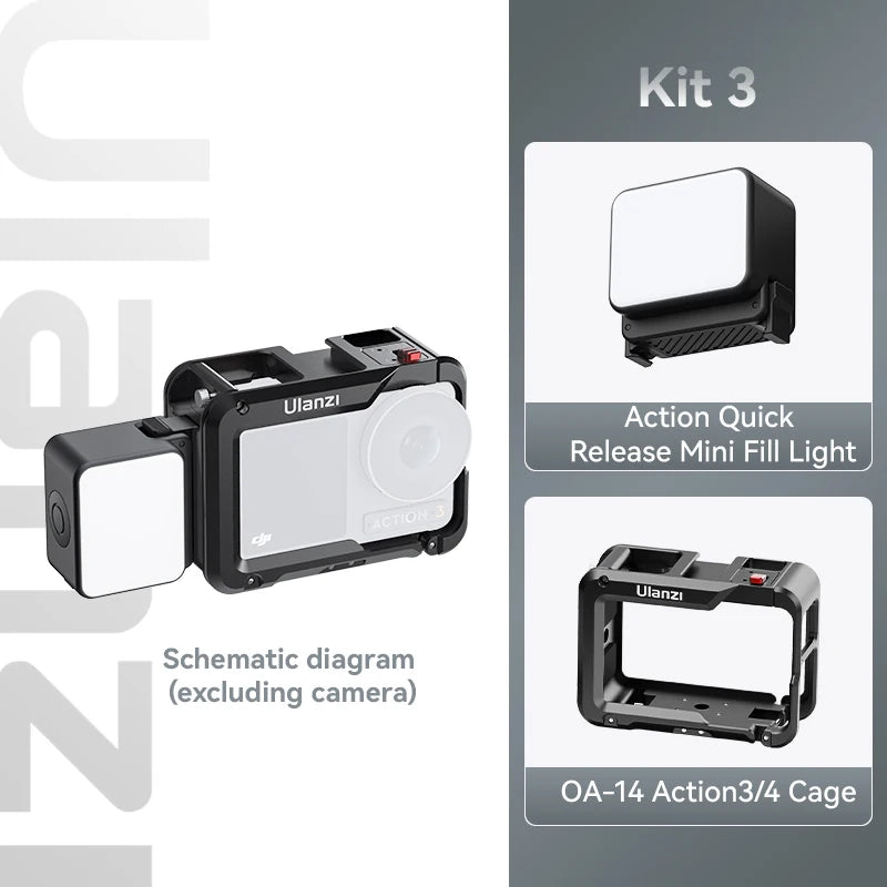 Ulanzi Waterproof Magnetic LED Fill Light for DJI Action Cameras