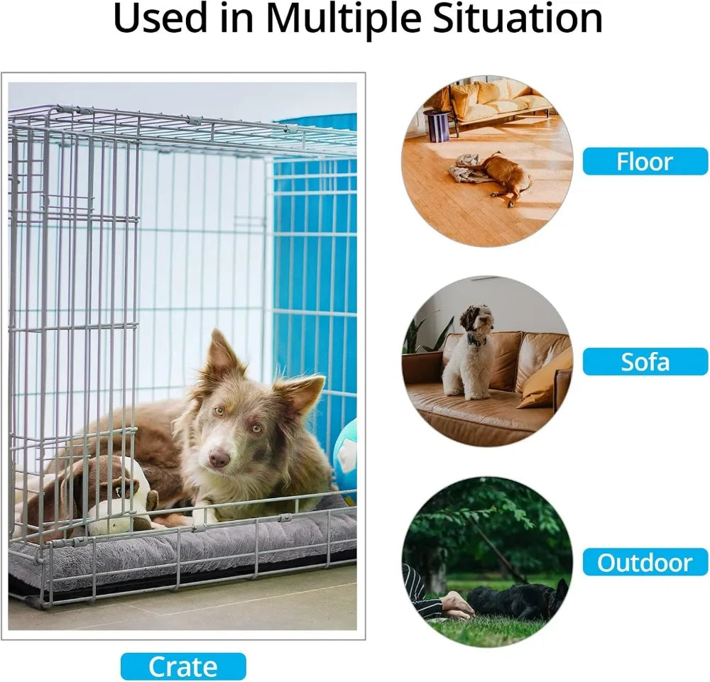 Machine Washable Anti Slip Dog Crate Pad For Pets Durable