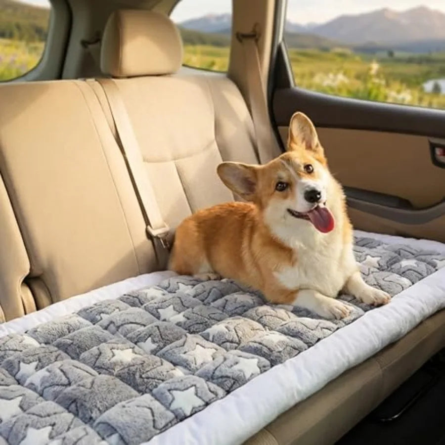 Backseat Pet Bed Mat For Car Non Slip Seat Cover