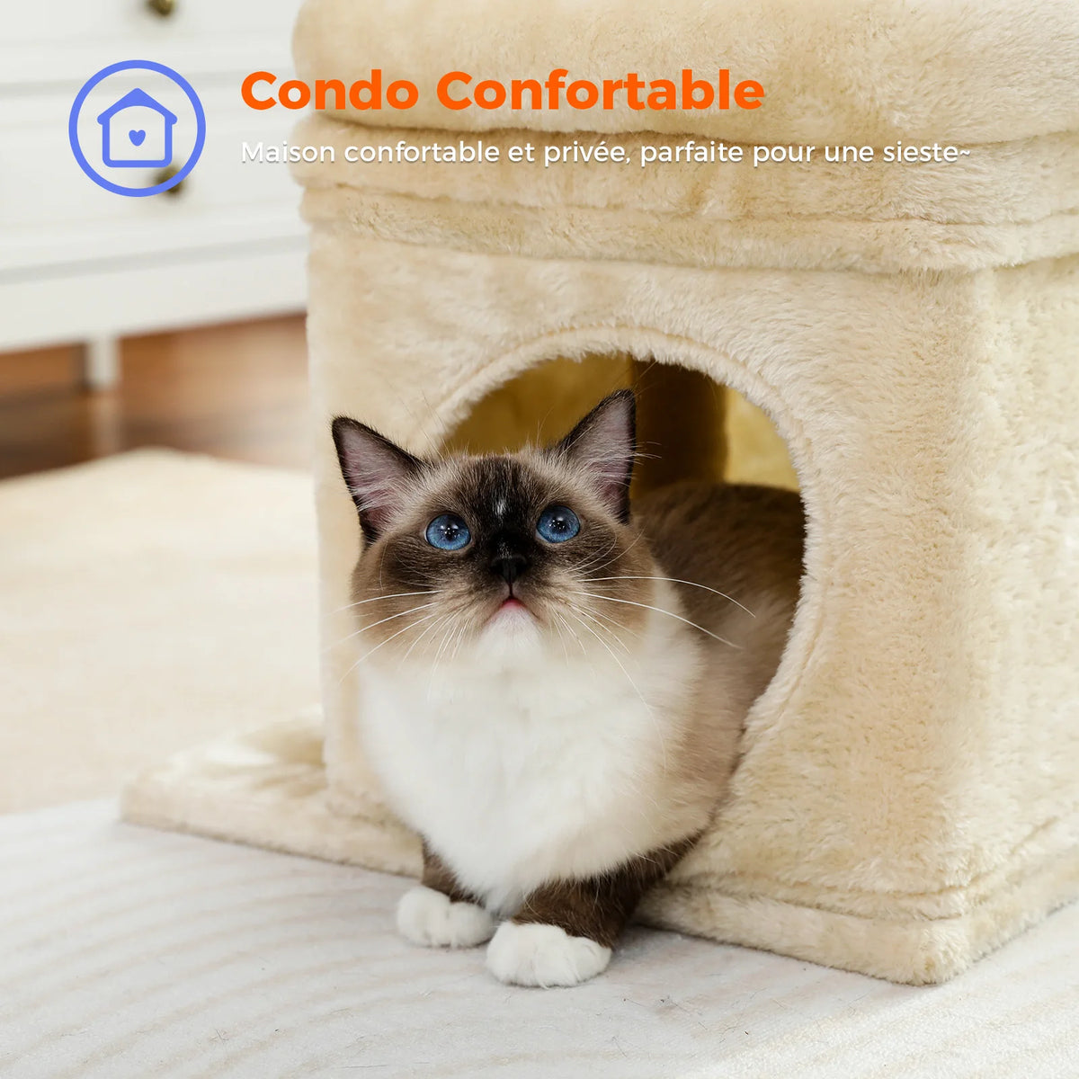 PAWZ Road Cat Tree With Sisal Posts And Cozy Condo