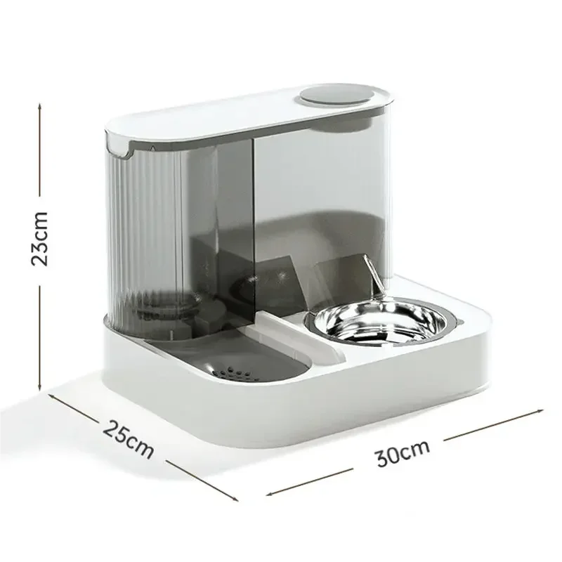 Gravity Pet Feeder And Water Fountain Dispenser Bowl Set for Cats and Dogs