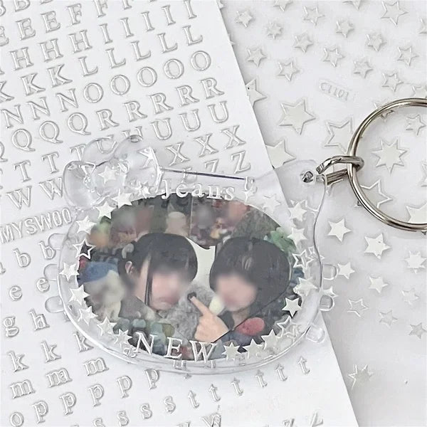 Toploader Decorative Laser Stickers Set For Photocards And Scrapbooking