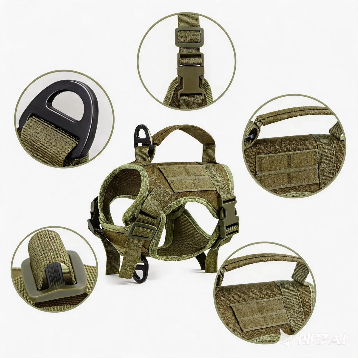 PETRAVEL Tactical Cat Harness Vest and Leash Set for Walking