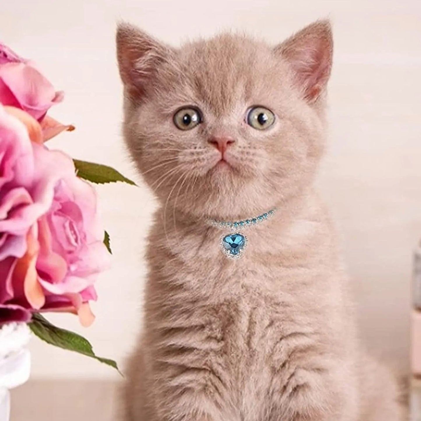 Rhinestone Diamante Dog Cat Collar Necklace Crystal Bling