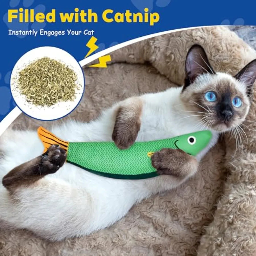 Interactive Catnip Cat Toys With Rattle Sound For Indoor Cats