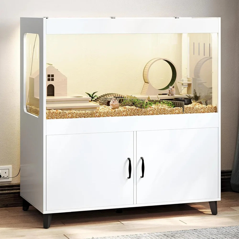 Hamster Cage With LED Lights And 360 Degree Acrylic View