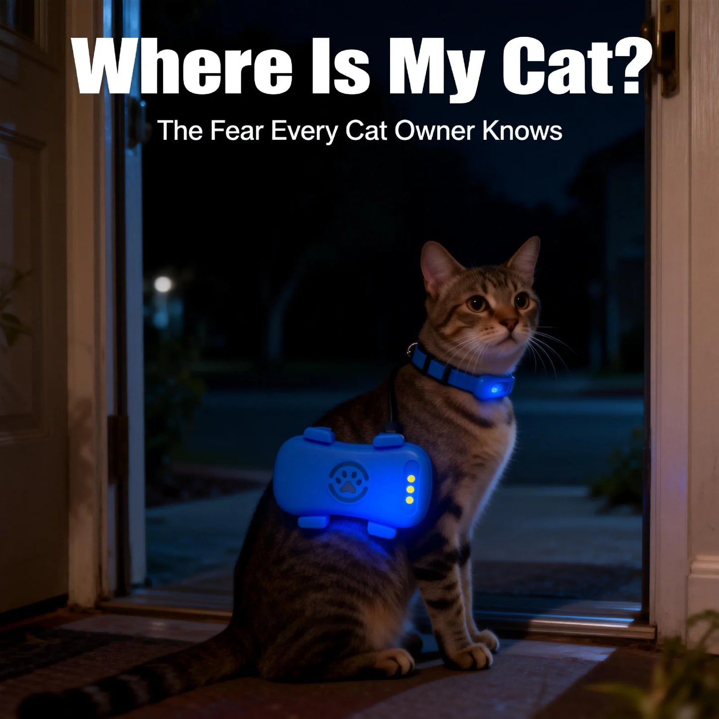 WANWAYTECH 4G GPS Pet Tracker Real-Time Locator Cats And Dogs