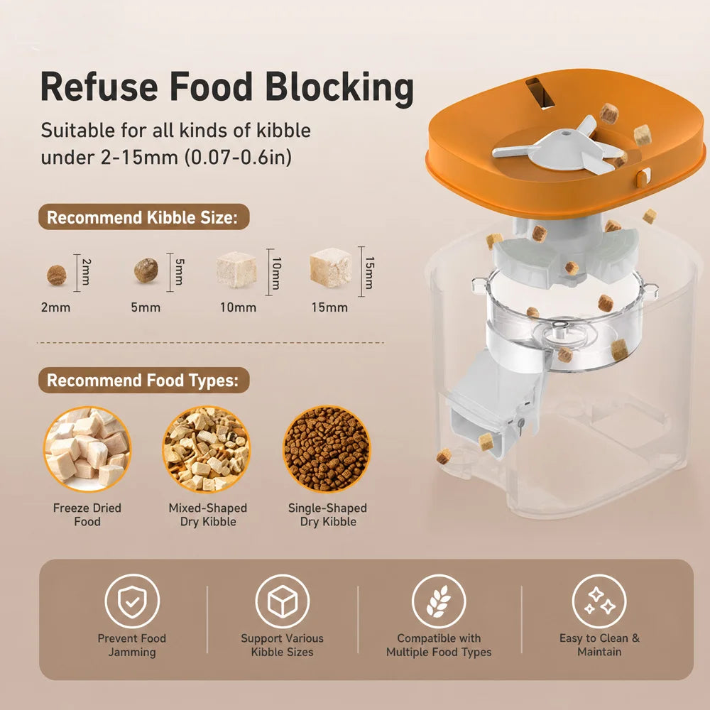 Nityers Automatic Cat Feeder With Key Control And Voice Recorder