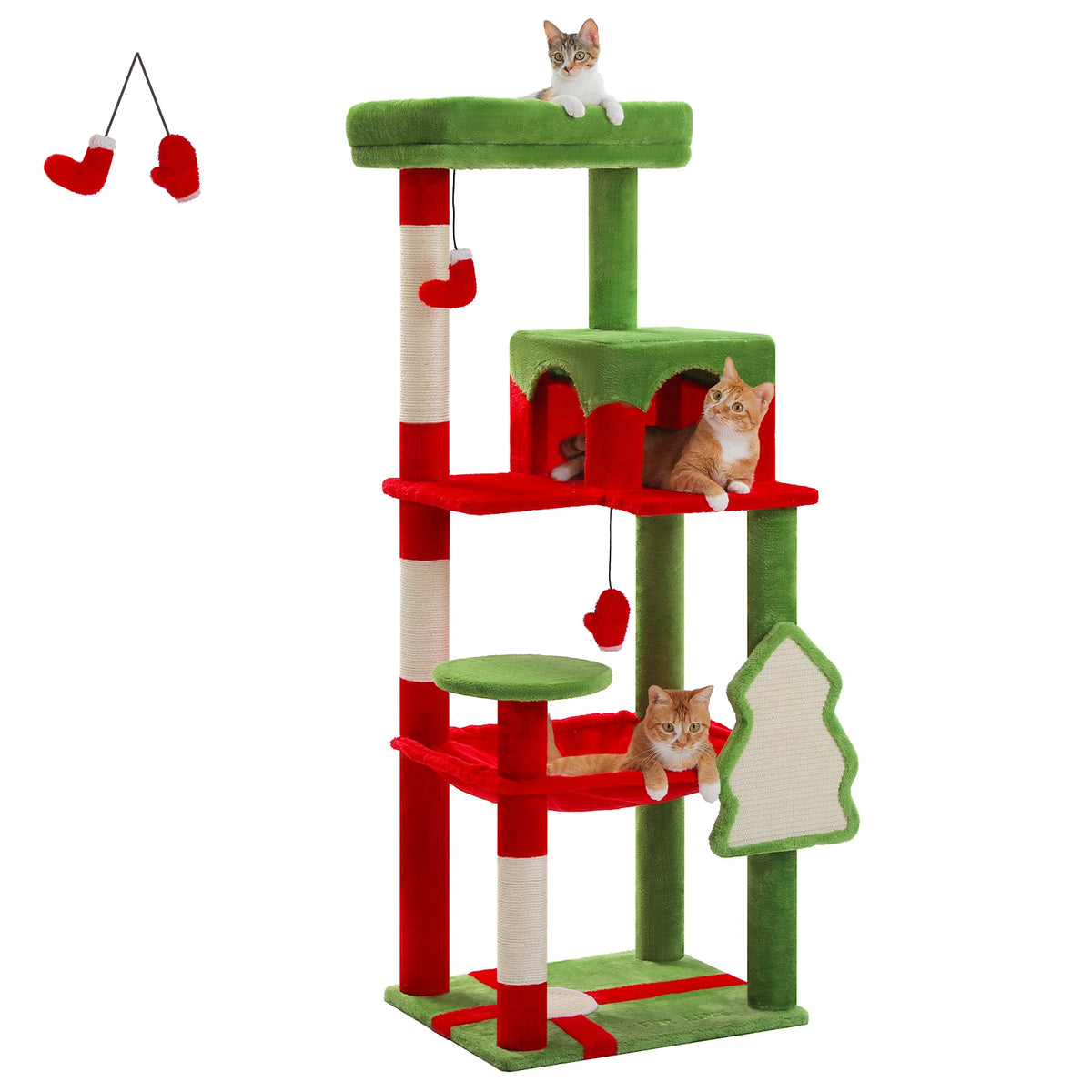 Pawz Road 5 Level Cat Tower For Large Cats Sisal Scratcher