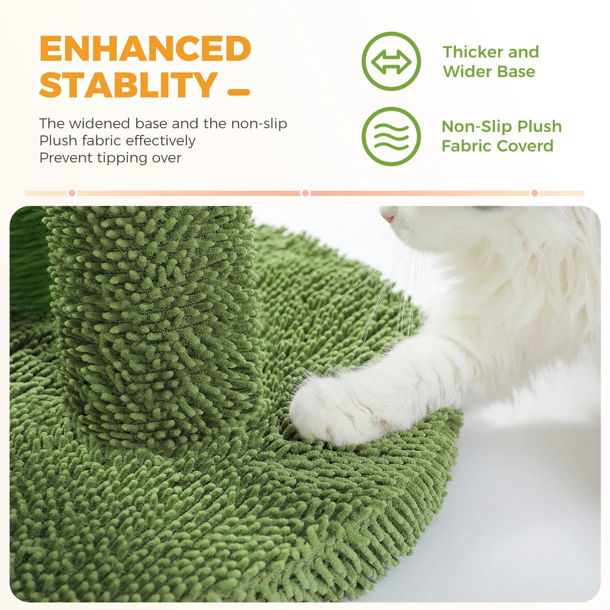 PEQULTI Cactus Cat Tree with Condo, Hammock and Scratching Post