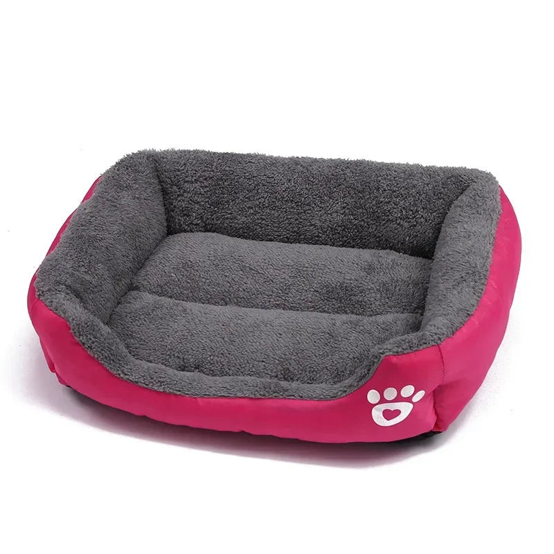 BPEDT Warm Plush Dog Bed With Waterproof Bottom For Pets