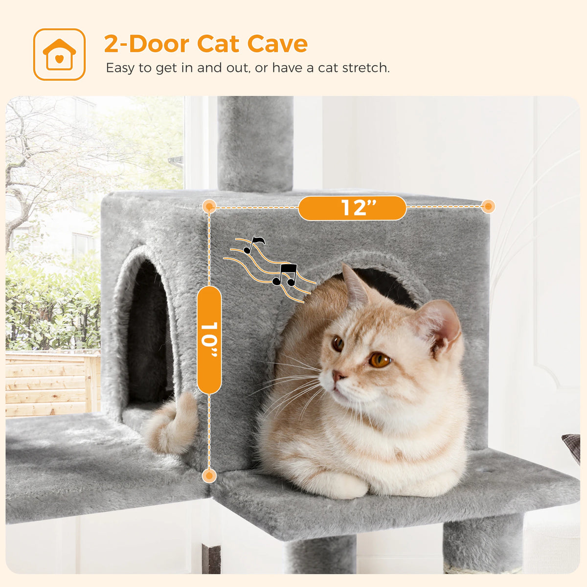Pawz Road 5 Level Cat Tower For Large Cats Sisal Scratcher