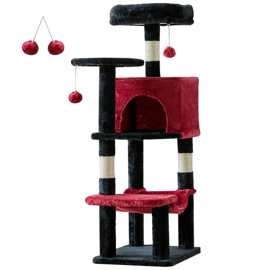 JHK Cat Tree Multi-Cat Climbing Tower With Sisal Posts