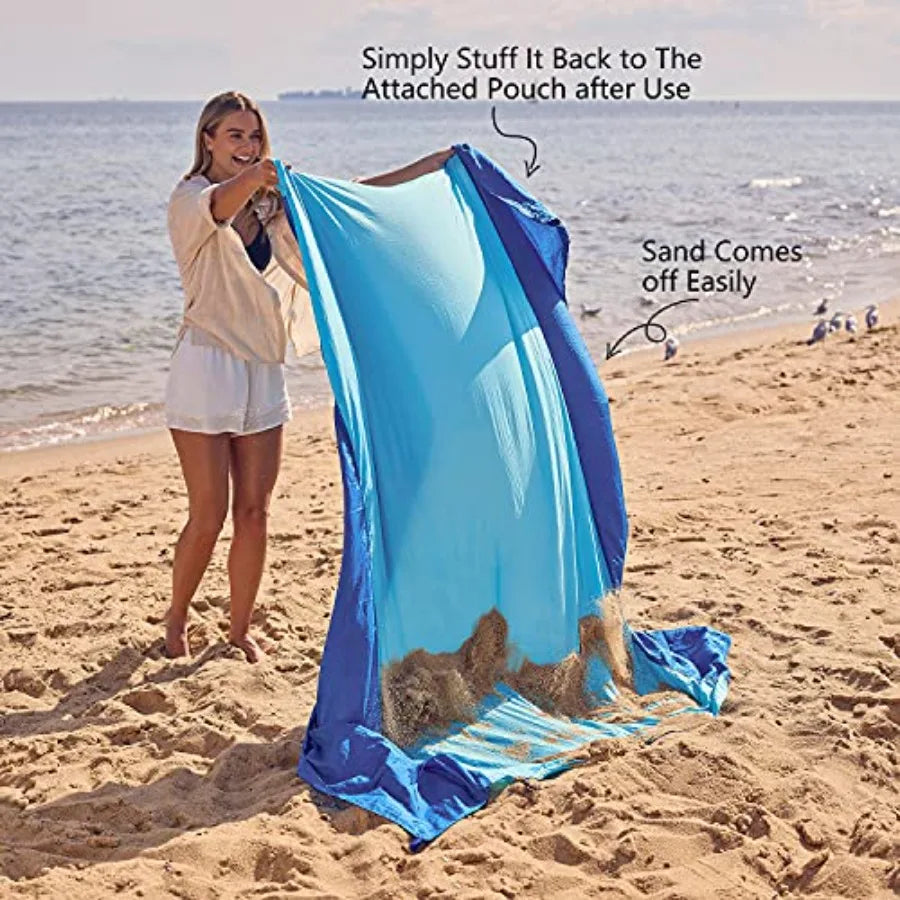 Sandproof Beach Blanket Waterproof Beach Mat Quick Dry
