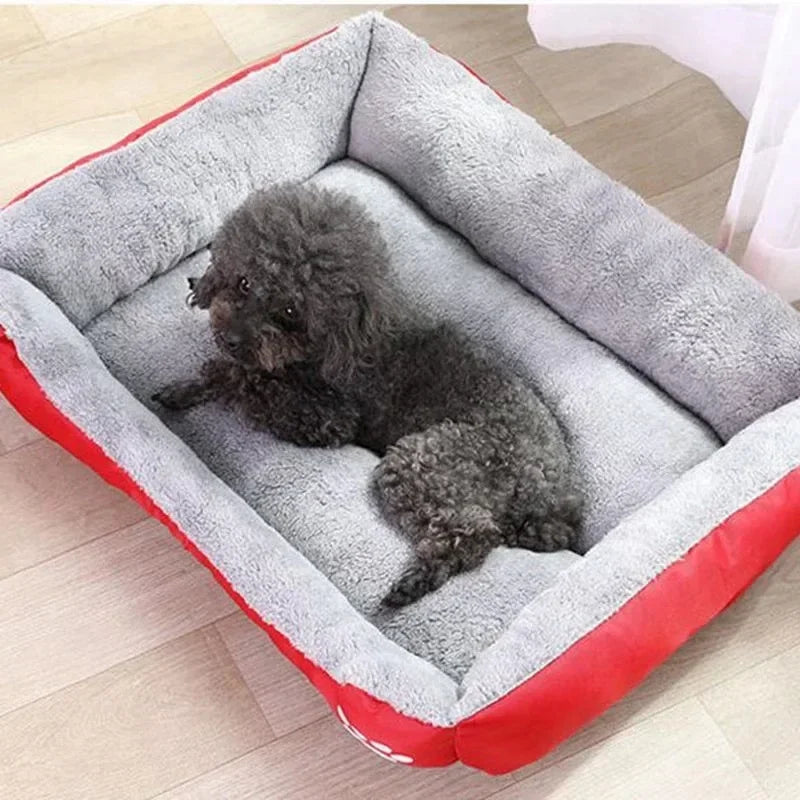 BPEDT Warm Plush Dog Bed With Waterproof Bottom For Pets