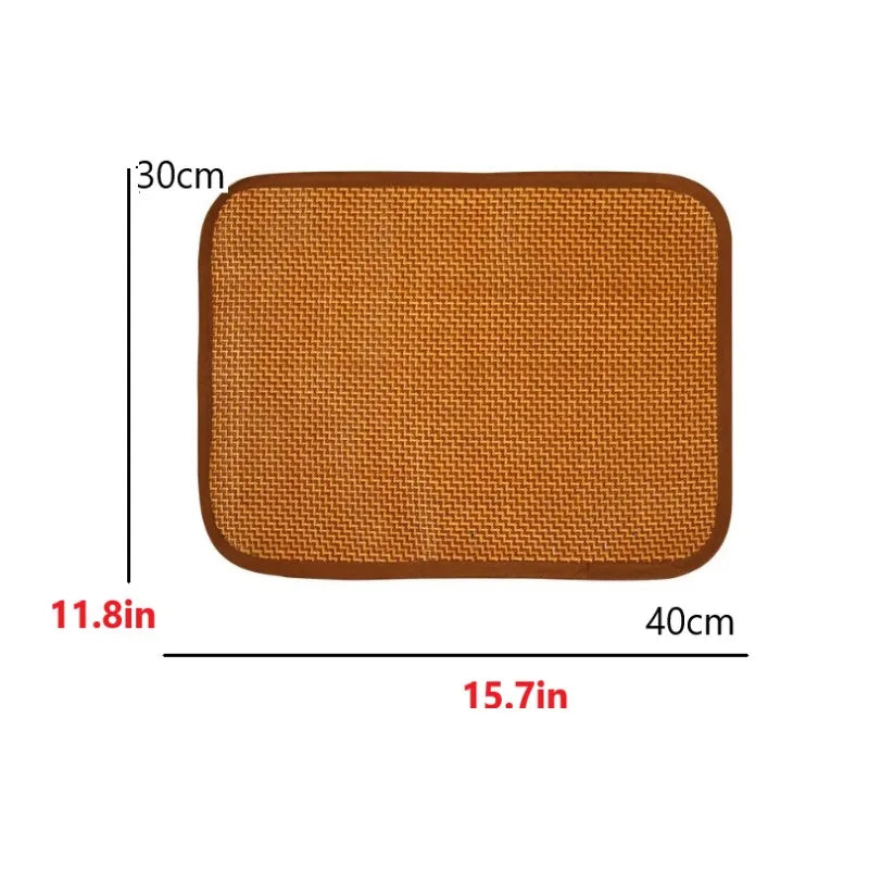 Dog Cooling Mat For Pets Bamboo Bed Ice Pad Comfort