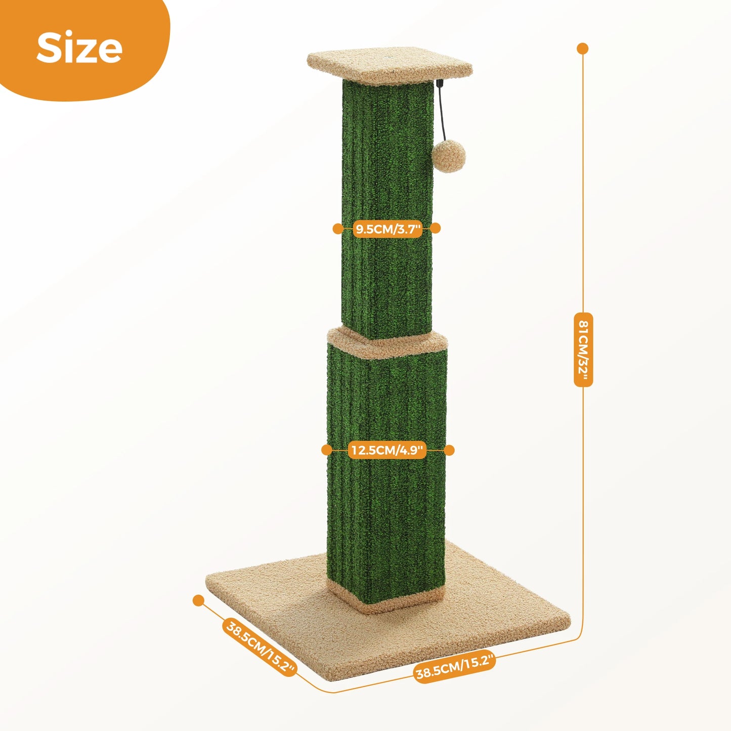 PAWZ Road Cat Scratching Post Indoor Woven Sisal Ball