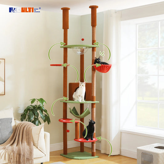 PAWZ Road Five Tier Cat Tree With Condo Scratching Posts