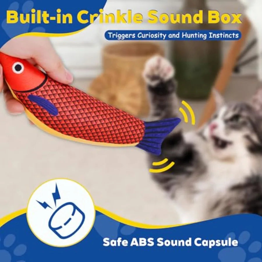 Interactive Catnip Cat Toys With Rattle Sound For Indoor Cats